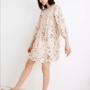 Madewell Pinktuck PuffSleeve Dress seaside floral
